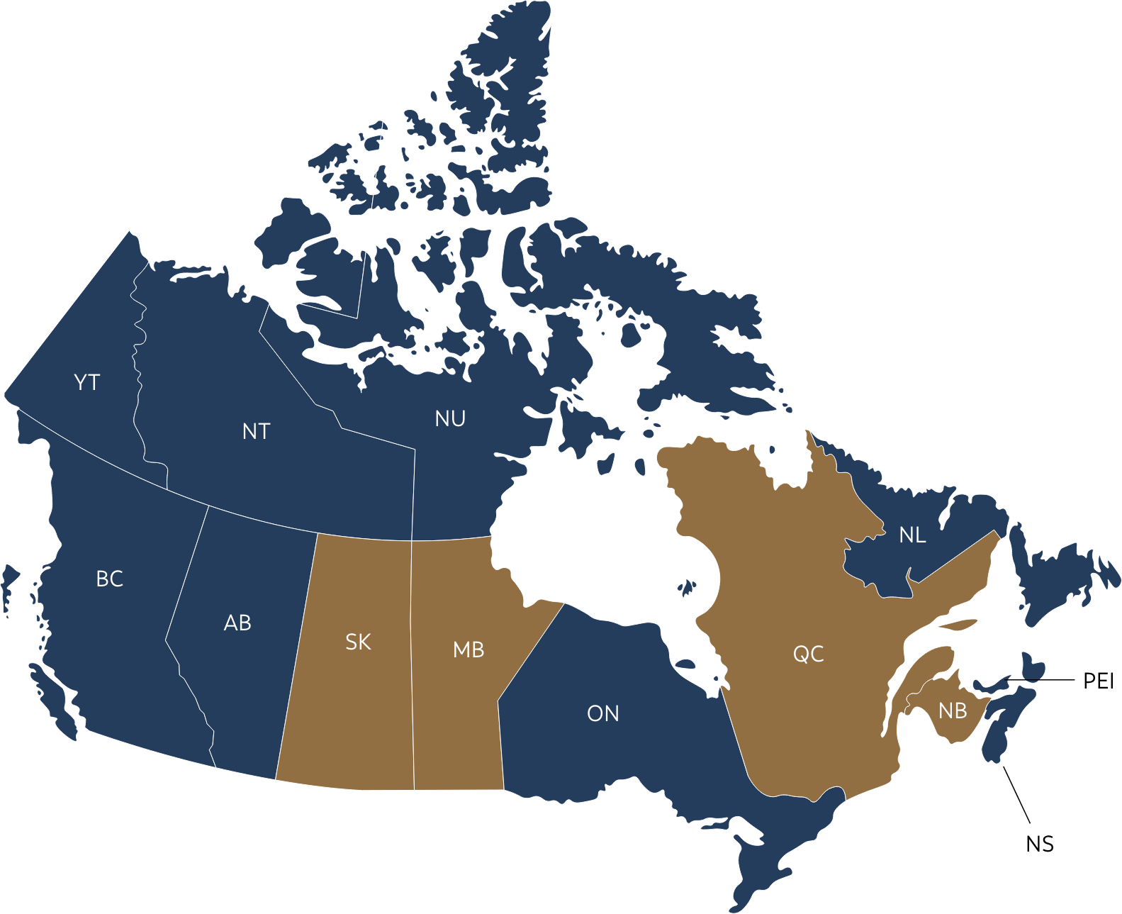 Map of Canada